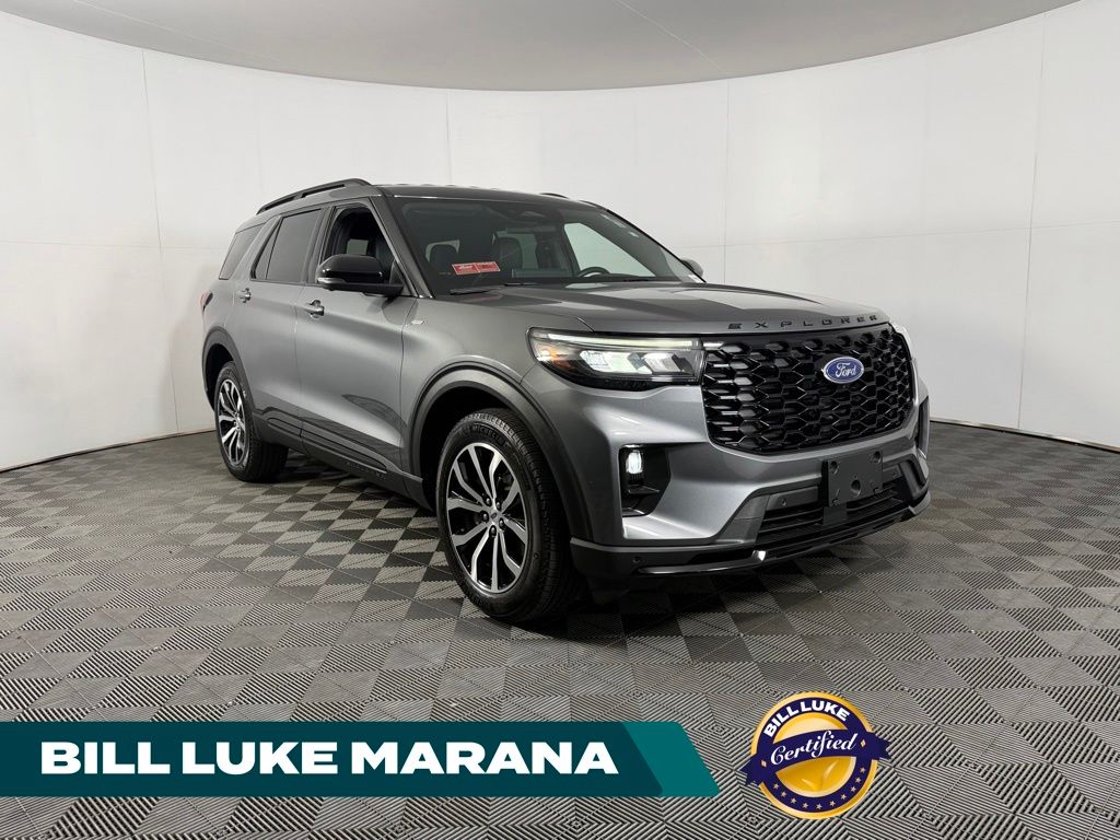 Carbonized Gray Metallic 2025 Ford Explorer SUV / Crossover All-Wheel Drive Automatic
