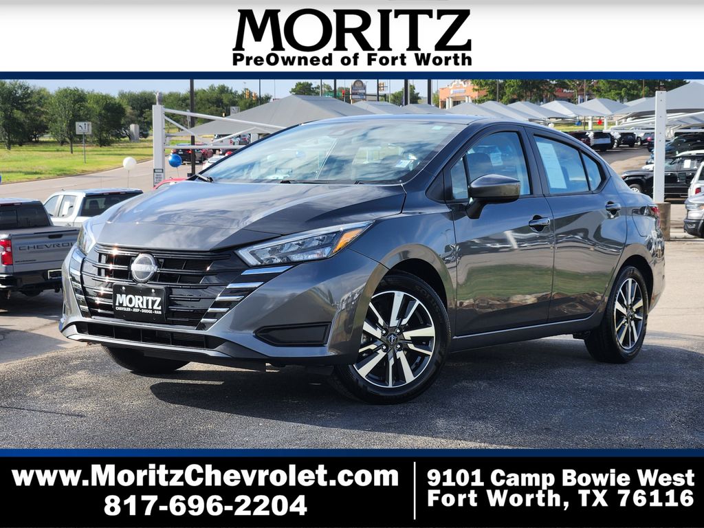 Gray (Gun Metallic) 2025 Nissan Versa Sedan Front-Wheel Drive Continuously Variable Transmission