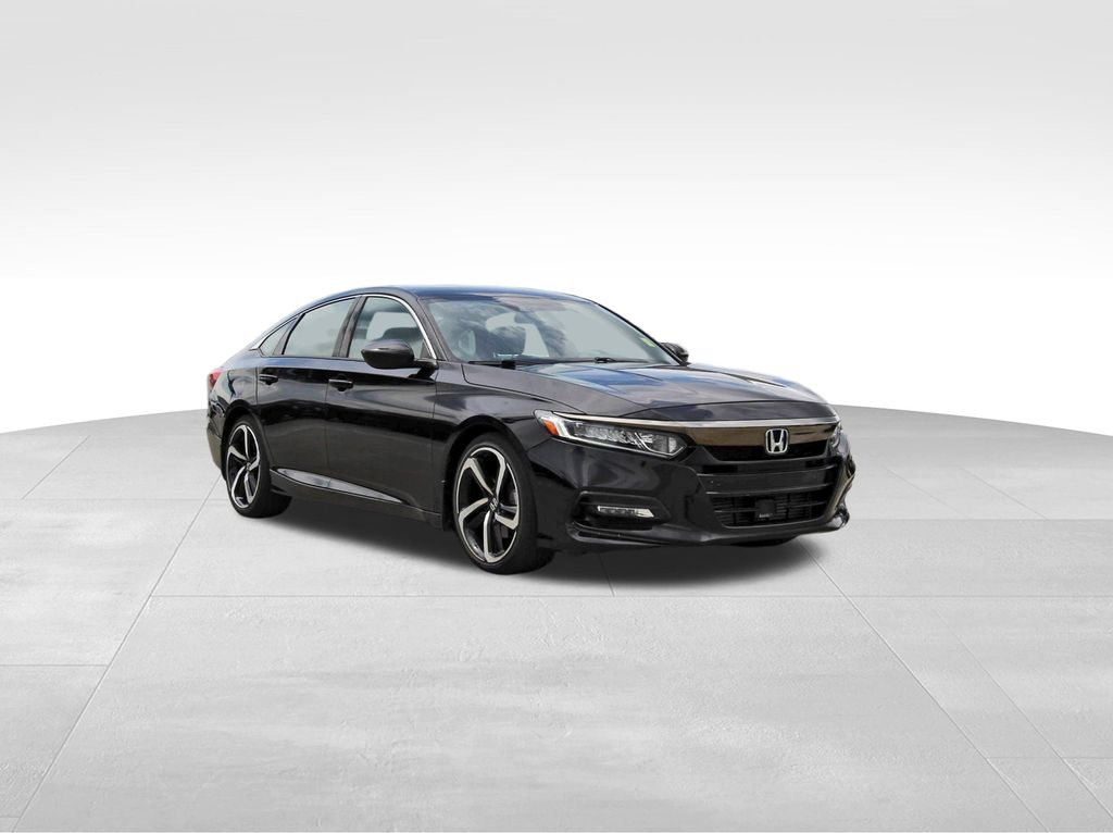 Black 2018 Honda Accord Sedan Front-Wheel Drive Continuously Variable Transmission