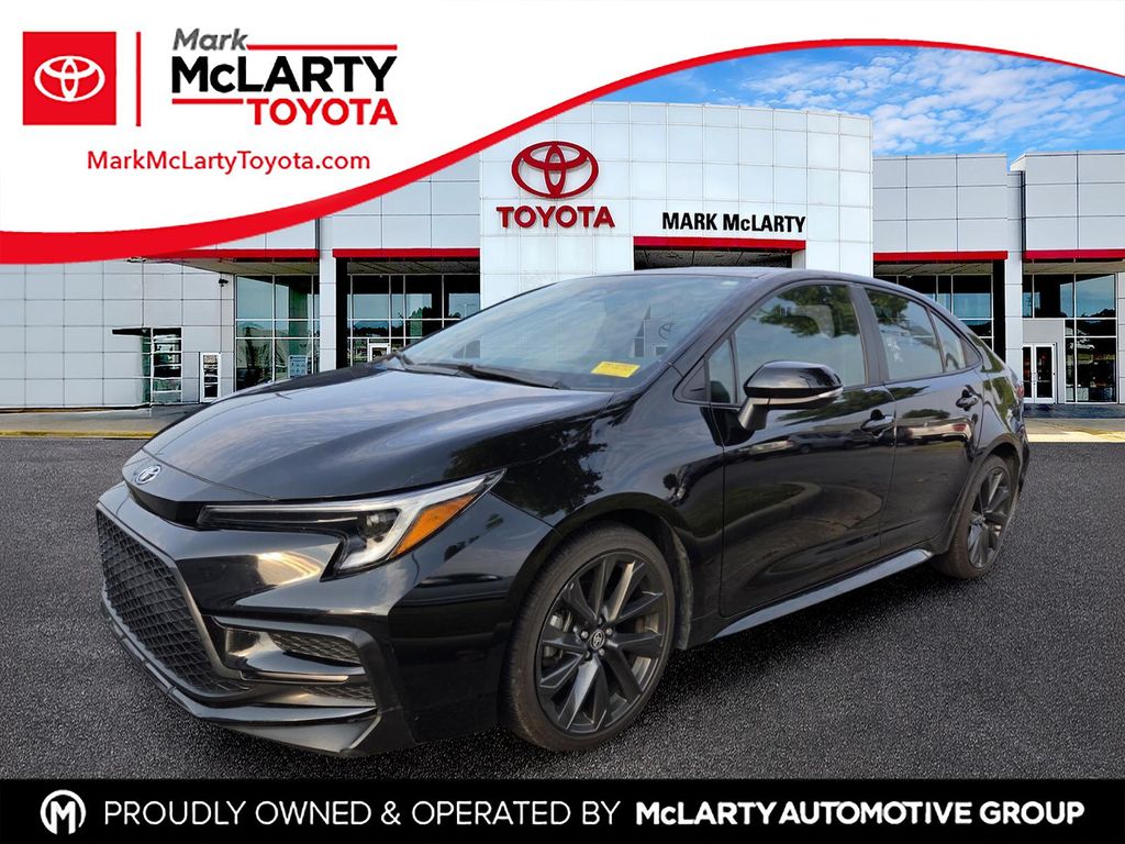 Midnight Black Metallic 2025 Toyota Corolla Sedan Front-Wheel Drive Continuously Variable Transmission