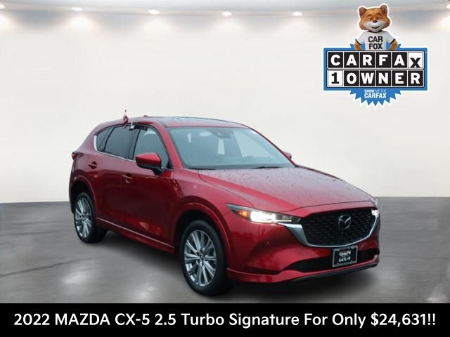 Soul Red Crystal Metallic 2022 Mazda CX-5 2.5 Turbo Signature AWD SUV / Crossover All-Wheel Drive 6-Speed Automatic
