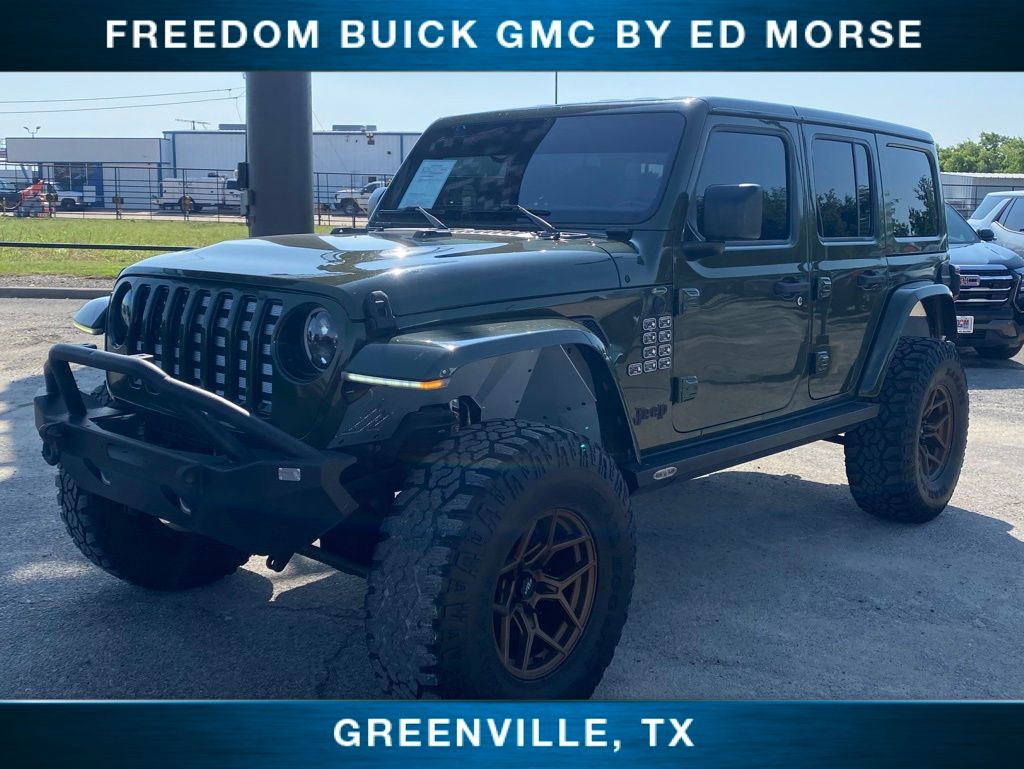 Sarge Green Clearcoat 2021 Jeep Wrangler SUV / Crossover Four-Wheel Drive 8-Speed Automatic