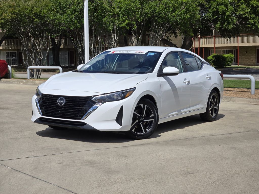 White (Fresh Powder) 2024 Nissan Sentra SV FWD Sedan Front-Wheel Drive Continuously Variable Transmission