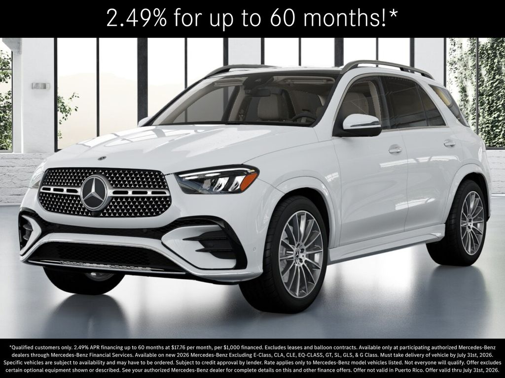Polar White 2026 Mercedes-Benz GLE SUV / Crossover All-Wheel Drive 9-Speed Automatic