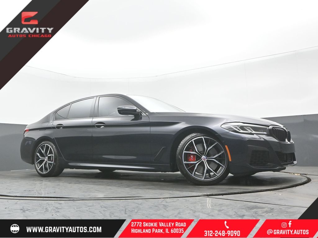 Carbon Black Metallic 2023 BMW 5 Series M550i xDrive AWD Sedan All-Wheel Drive 8-Speed Automatic