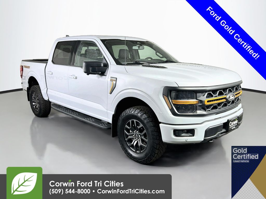 Space White Metallic 2025 Ford F-150 Pickup Truck Four-Wheel Drive Automatic
