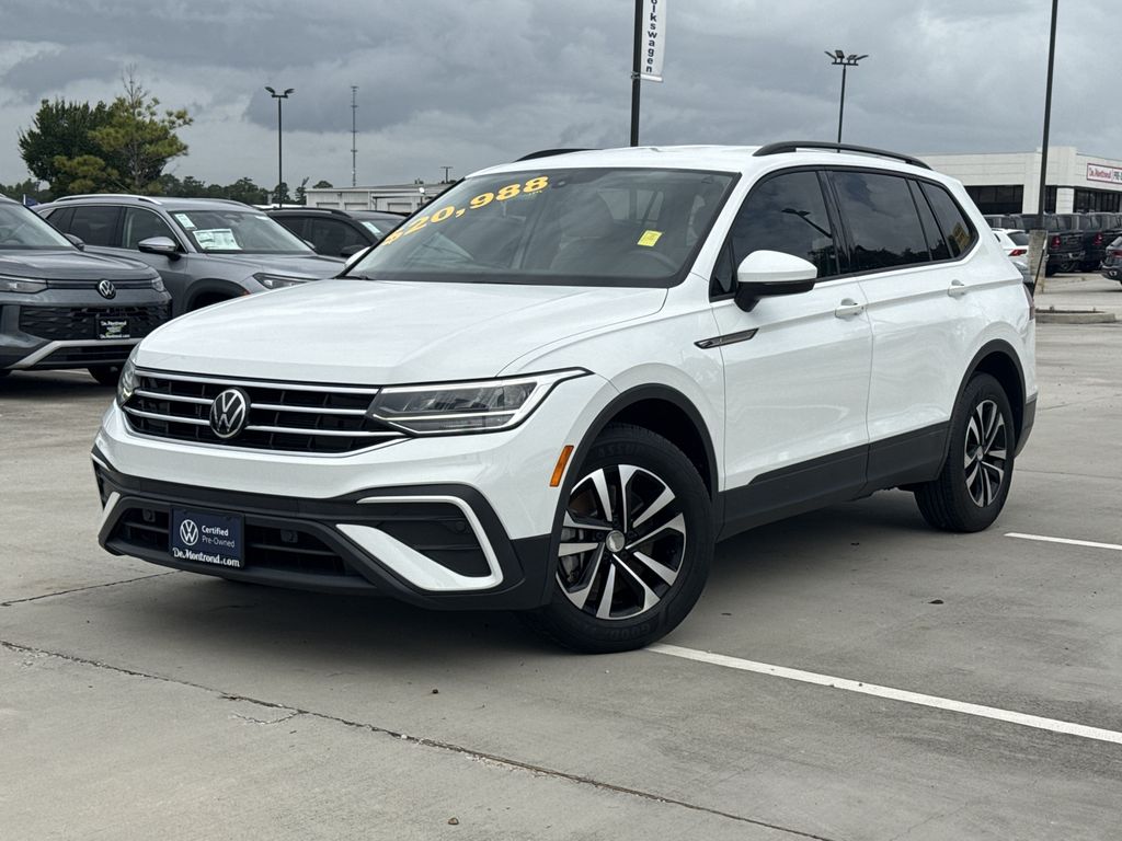 2023 Volkswagen Tiguan 2.0T S White at DeMontrond Gulf Freeway