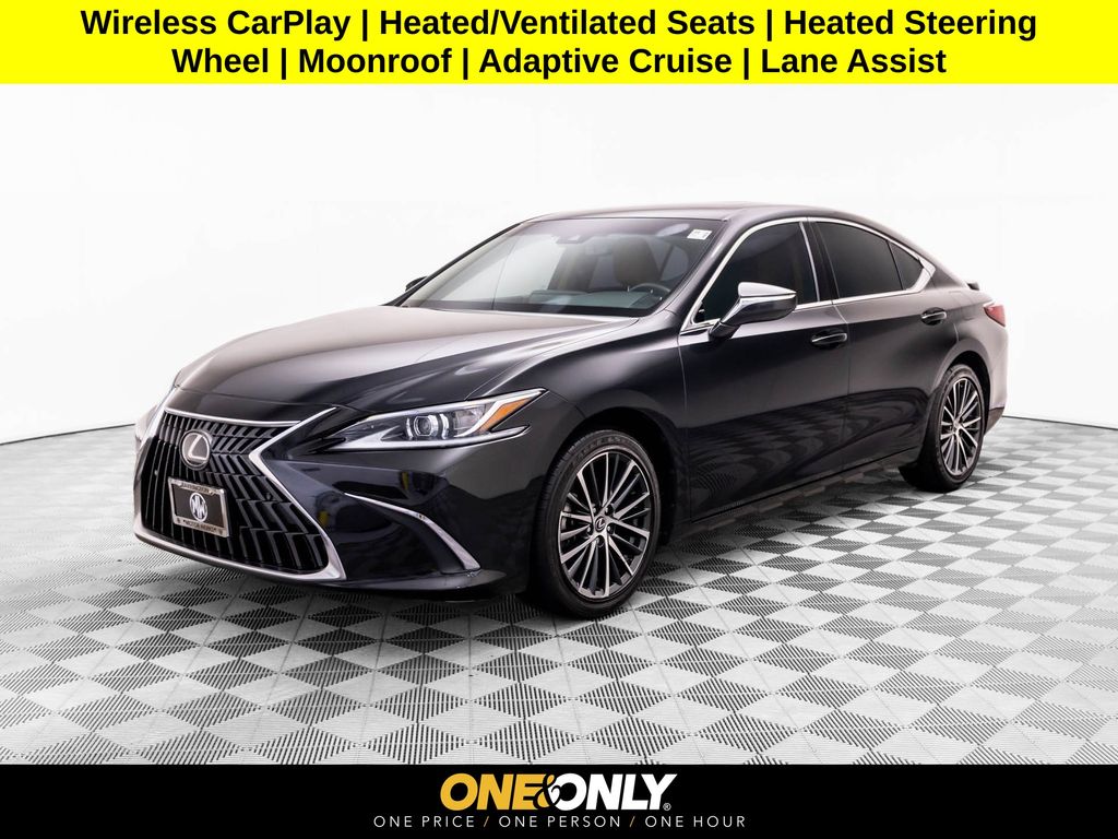 Black (Caviar) 2024 Lexus ES Hybrid Sedan Front-Wheel Drive Continuously Variable Transmission