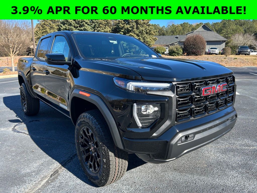 Onyx Black 2026 GMC Canyon Elevation Crew Cab 4WD Pickup Truck Four-Wheel Drive 8-Speed Automatic