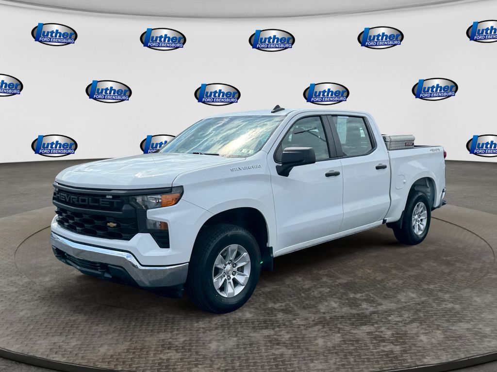 2023 Chevrolet Silverado 1500 WT White at Carlisle Cadillac Buick GMC