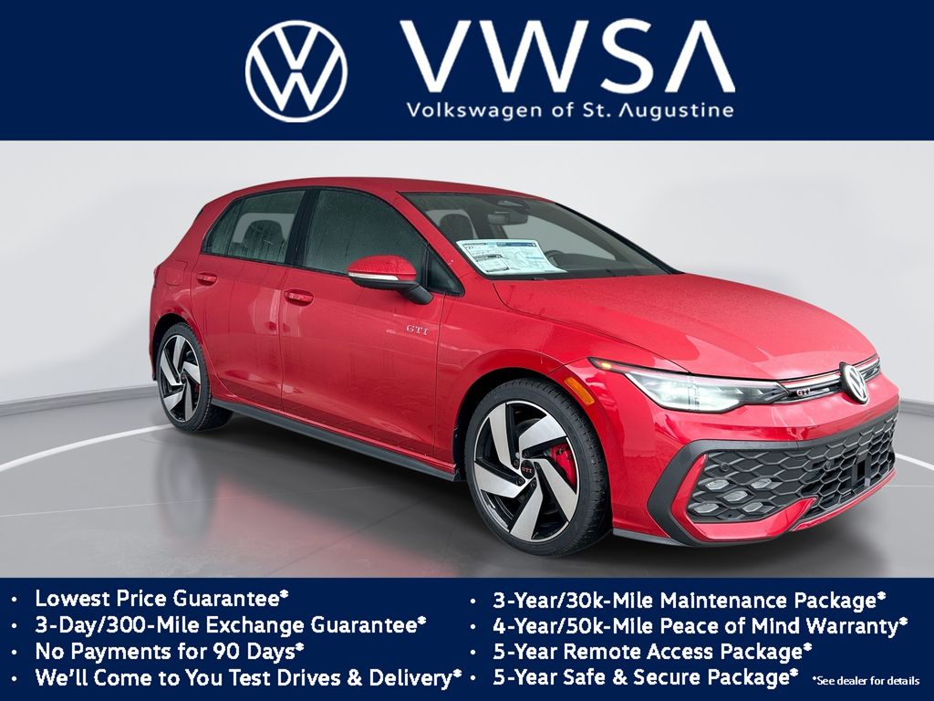 Kings Red Metallic 2026 Volkswagen Golf GTI S FWD Hatchback Front-Wheel Drive 7-Speed Dual Clutch