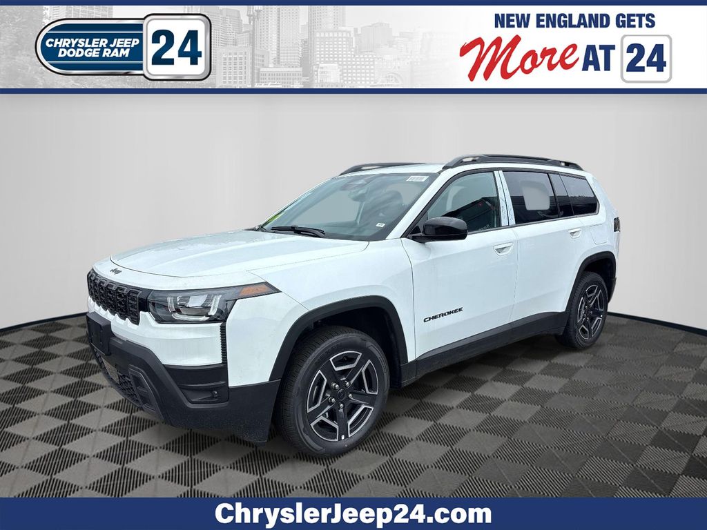 Bright White Clearcoat 2026 Jeep Cherokee SUV / Crossover Four-Wheel Drive Continuously Variable Transmission