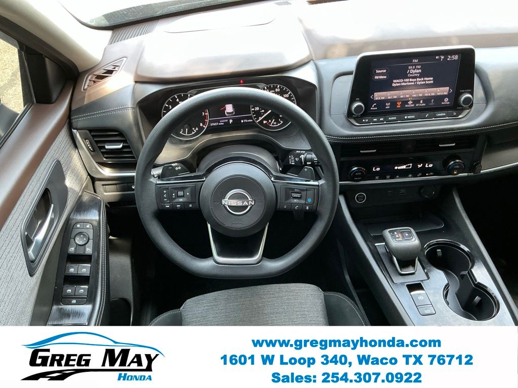 2023 Nissan Rogue SV Black at Greg May Honda