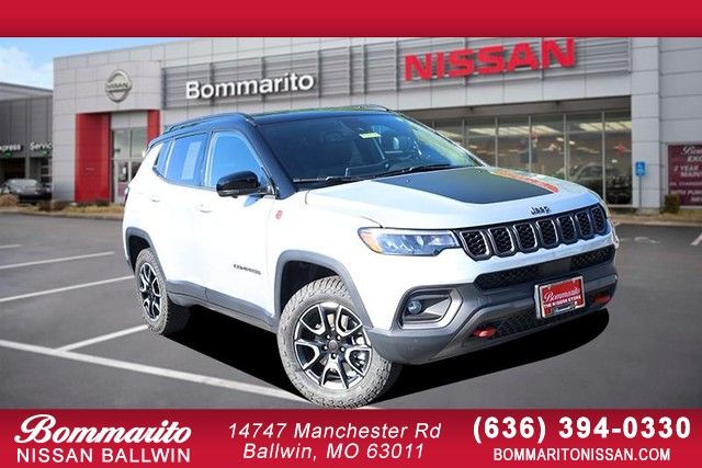 Silver 2025 Jeep Compass SUV / Crossover Four-Wheel Drive 8-Speed Automatic