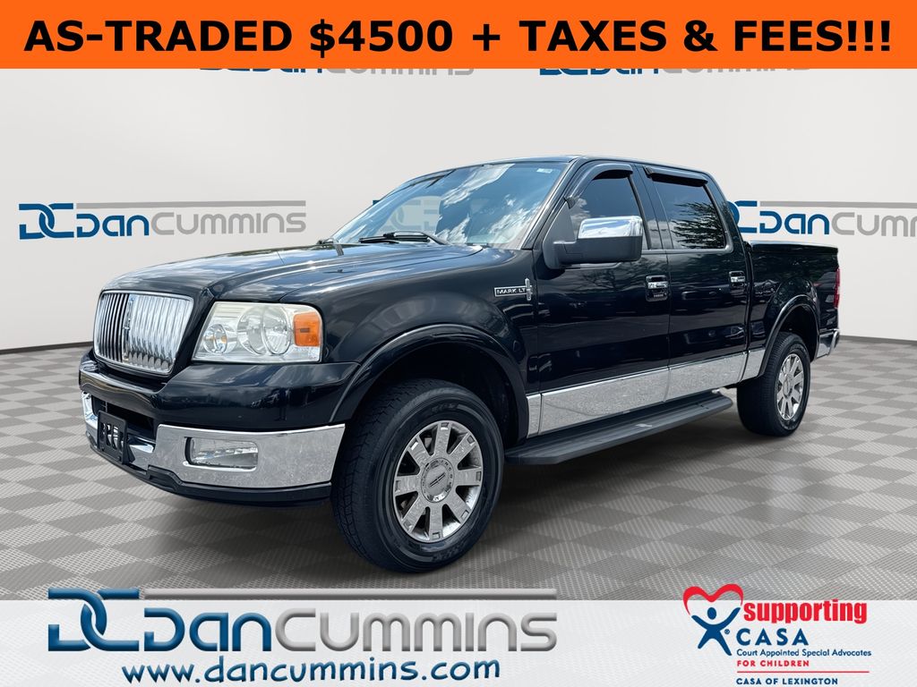 Black 2006 Lincoln Mark LT Pickup Truck Four-Wheel Drive 4-Speed Automatic Overdrive
