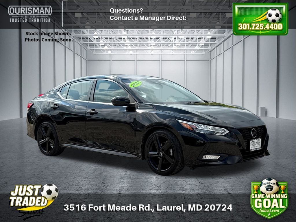 Super Black 2023 Nissan Sentra Sedan Front-Wheel Drive Continuously Variable Transmission