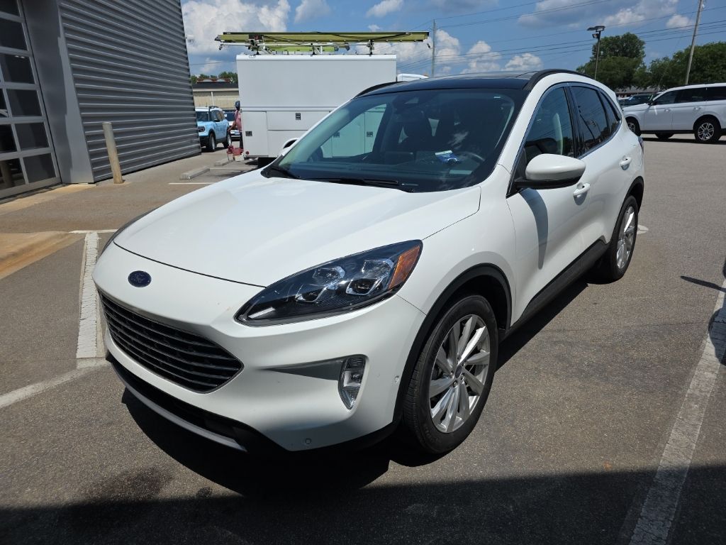 Star White Metallic Tri-Coat 2021 Ford Escape SUV / Crossover All-Wheel Drive 8-Speed Automatic