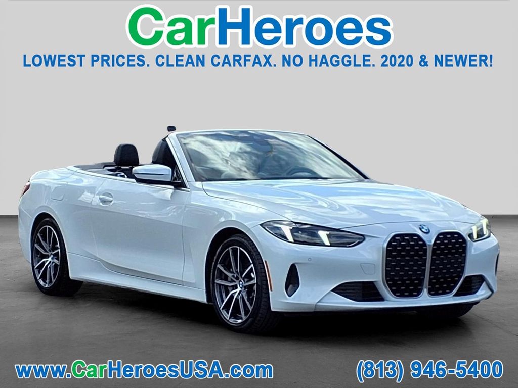 White Metallic 2025 BMW 4 Series 430i Convertible RWD Convertible Rear-Wheel Drive 8-Speed Automatic