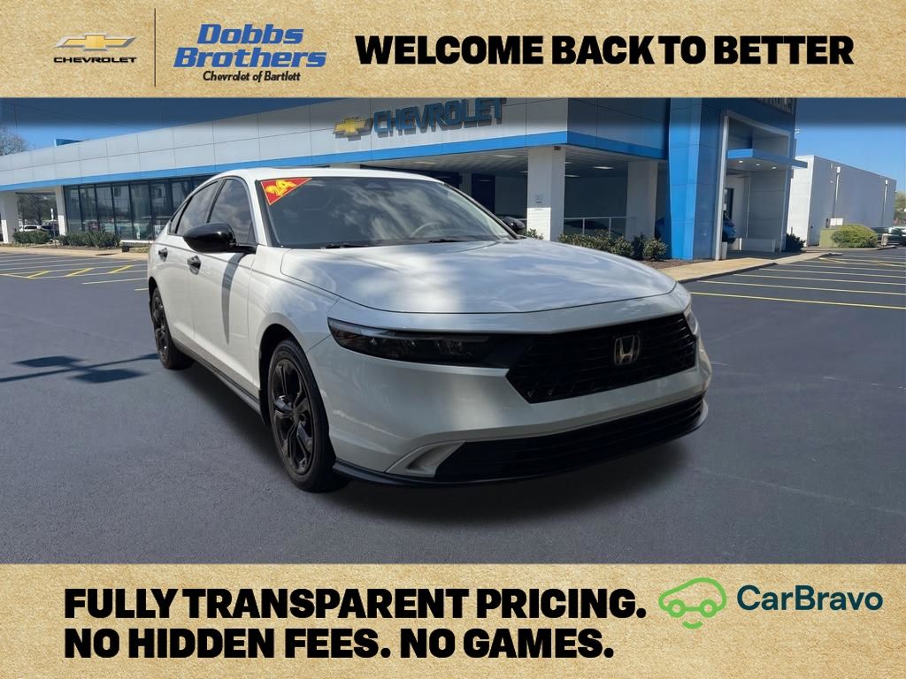 White 2024 Honda Accord Sedan Front-Wheel Drive Continuously Variable Transmission