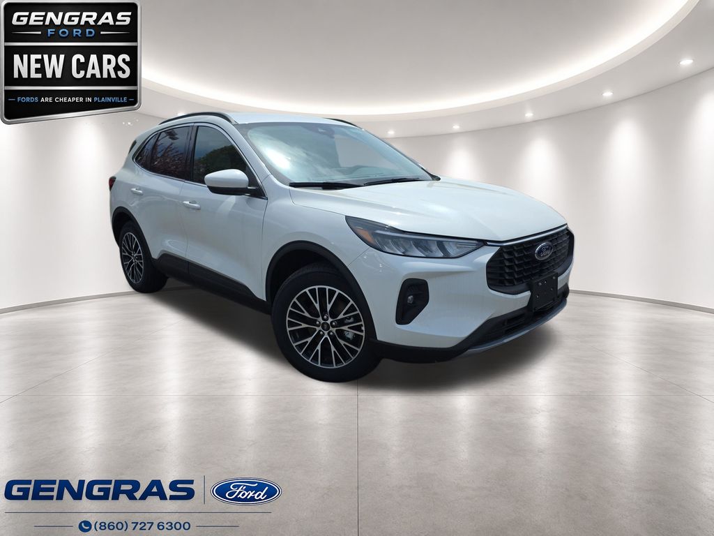 White Metallic 2025 Ford Escape Hybrid Plug-in SUV / Crossover Front-Wheel Drive Continuously Variable Transmission