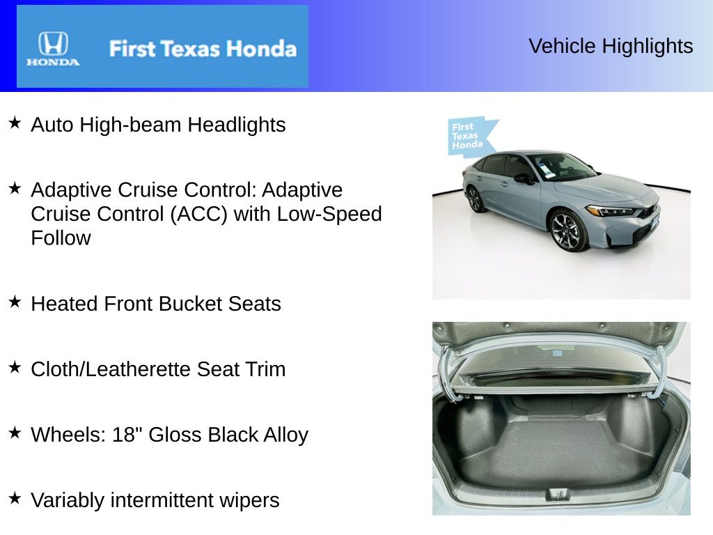 Used Car 2025 Honda Civic Hybrid  Sport For Sale Under $30,000 In Austin, Texas