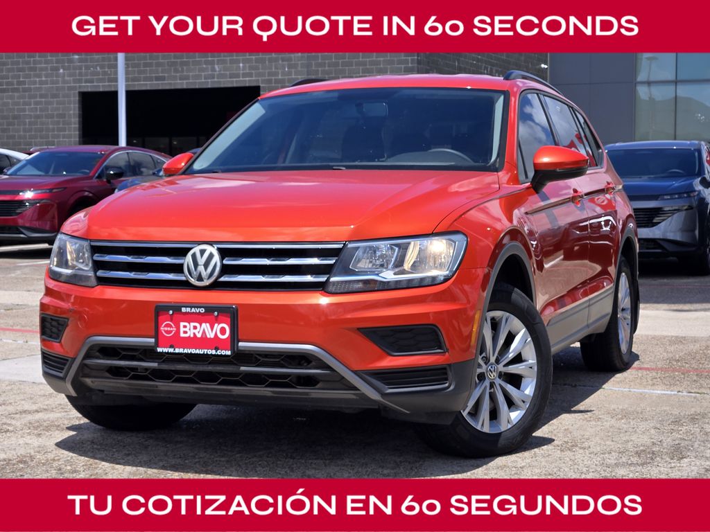 2019 Volkswagen Tiguan 2.0T S Orange at Durrett Motor Company