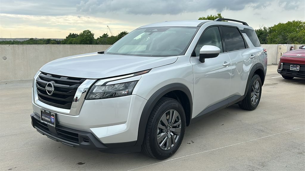 2025 Nissan Pathfinder SV Silver at Bravo Nissan