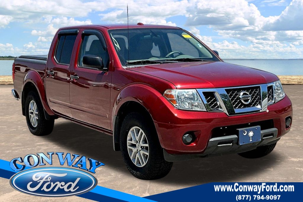 Cayenne Red 2018 Nissan Frontier SL Crew Cab 4WD Pickup Truck Four-Wheel Drive 5-Speed Automatic Overdrive
