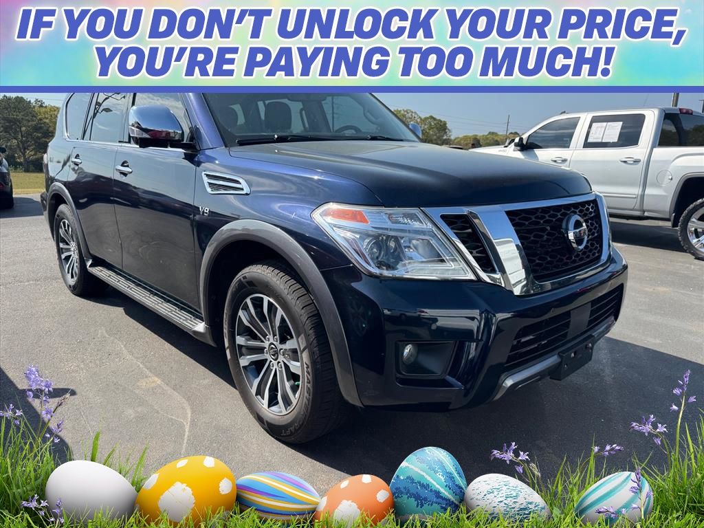 Hermosa Blue Pearl 2019 Nissan Armada SL RWD SUV / Crossover 4X2 7-Speed Automatic