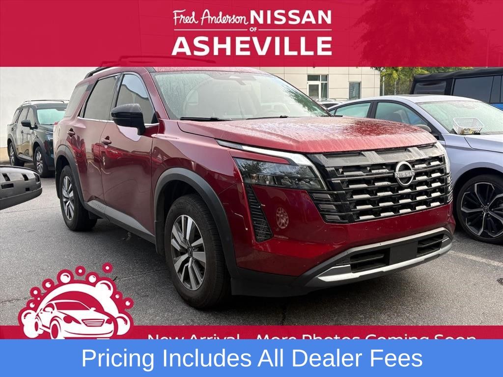Red (Scarlet Ember Tintcoat) 2026 Nissan Pathfinder SUV / Crossover All-Wheel Drive 9-Speed Automatic