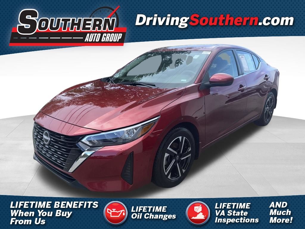 Red (Scarlet Ember Tintcoat) 2024 Nissan Sentra Sedan Front-Wheel Drive Continuously Variable Transmission