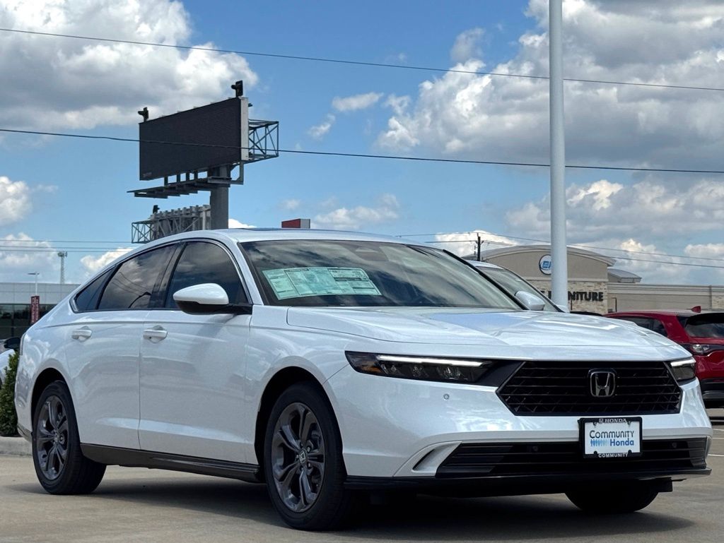 2025 Honda Accord Hybrid EX-L White at Community Honda
