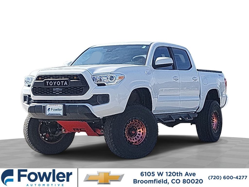 Super White 2019 Toyota Tacoma Pickup Truck Four-Wheel Drive 6-Speed Automatic
