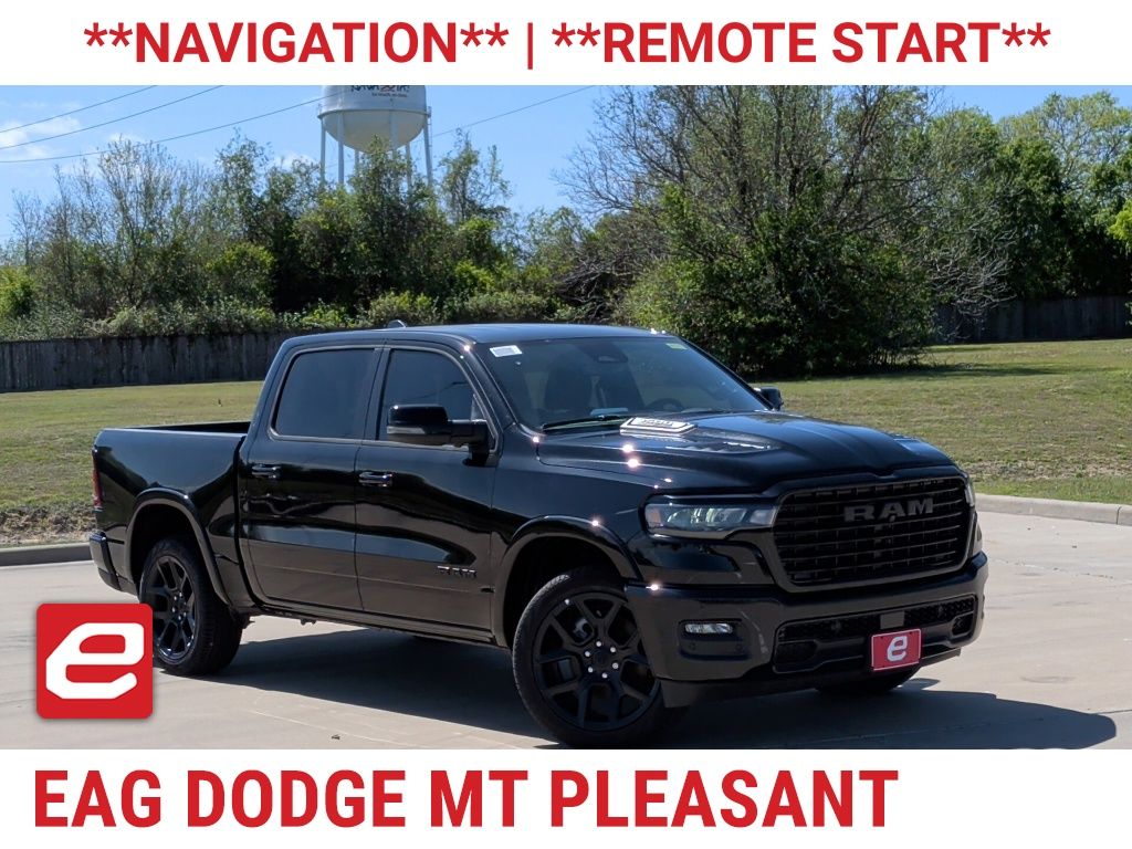 Diamond Black Crystal Pearlcoat 2026 RAM 1500 Pickup Truck Four-Wheel Drive 8-Speed Automatic