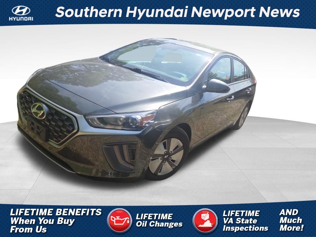 Gray 2022 Hyundai Ioniq Hybrid Blue FWD Hatchback Front-Wheel Drive 6-Speed Dual Clutch