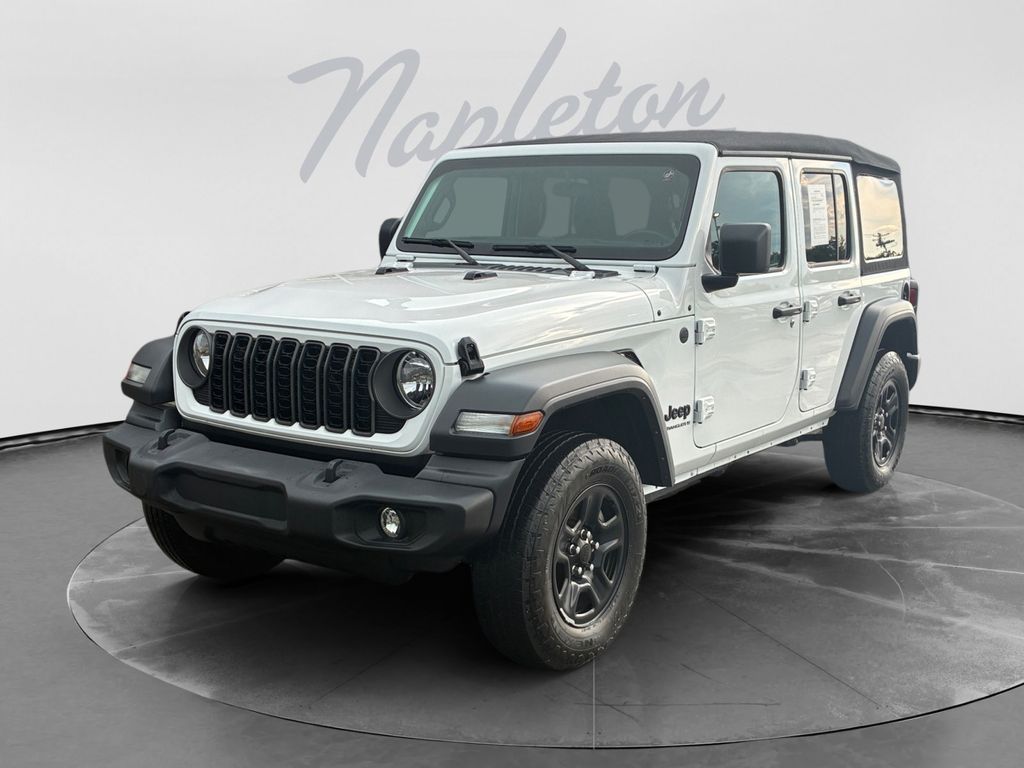 Bright White Clearcoat 2024 Jeep Wrangler SUV / Crossover Four-Wheel Drive 8-Speed Automatic