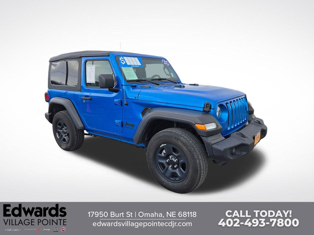 Hydro Blue Pearl Coat 2022 Jeep Wrangler Sport 4WD SUV / Crossover Four-Wheel Drive 8-Speed Automatic
