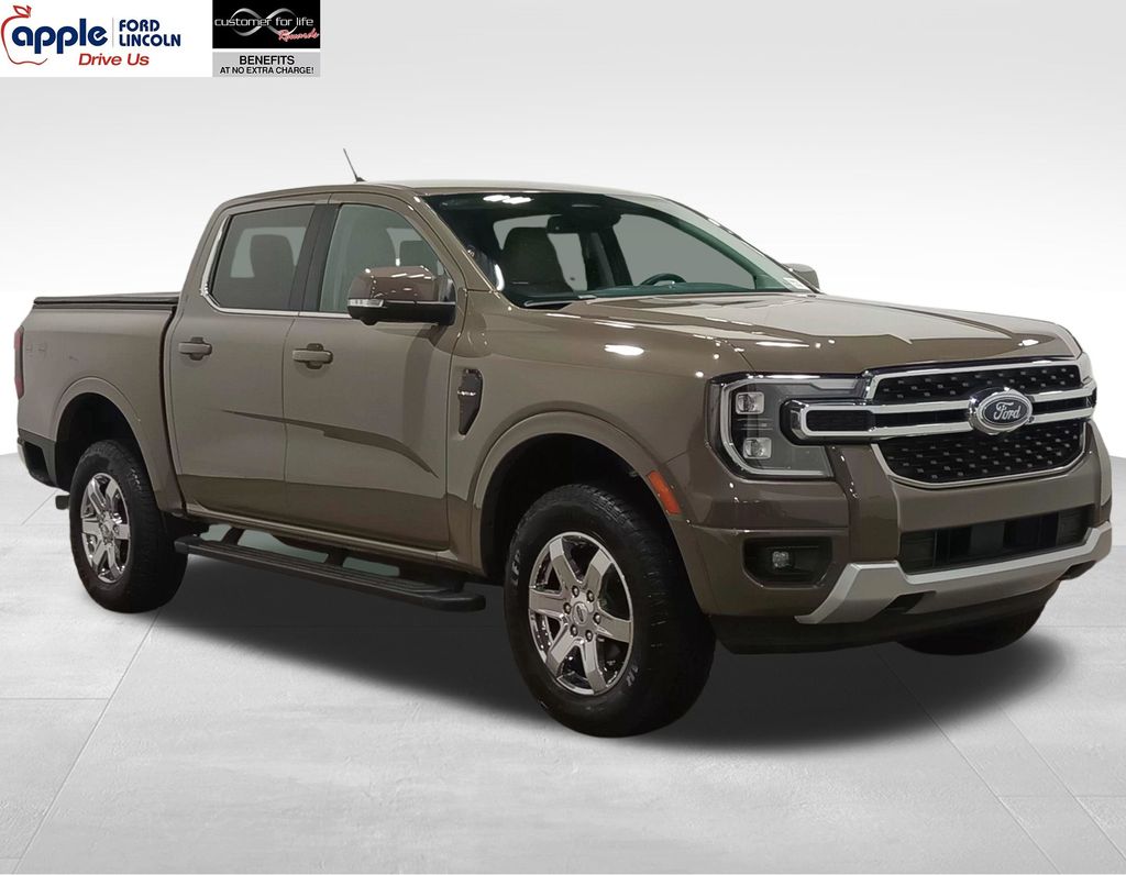 Gray 2025 Ford Ranger Pickup Truck Four-Wheel Drive Automatic