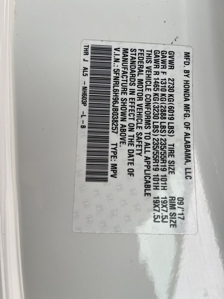 Thumbnail: 2018 Honda Odyssey - 11