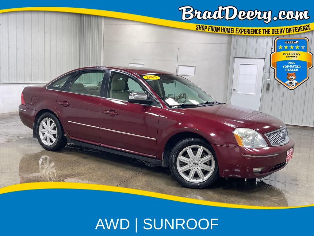 Merlot Clearcoat Metallic 2005 Ford Five Hundred Sedan All-Wheel Drive Continuously Variable Transmission