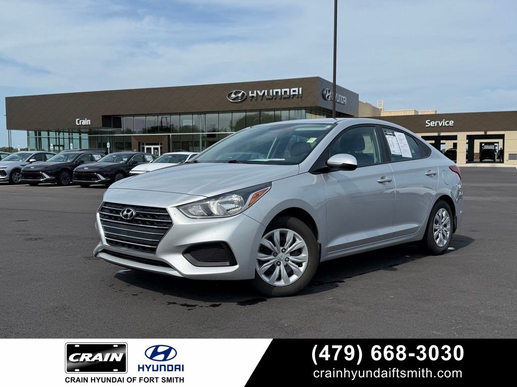 Silver 2021 Hyundai Accent Sedan Front-Wheel Drive Continuously Variable Transmission