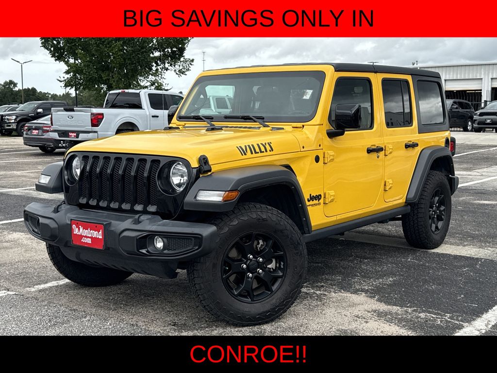 2021 Jeep Wrangler Unlimited Willys Yellow at Bayway Chrysler Dodge Jeep Ram