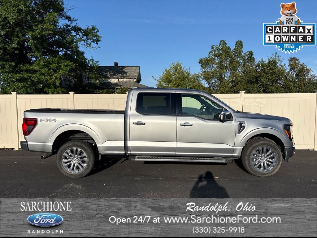 Iconic Silver Metallic 2024 Ford F-150 Pickup Truck Four-Wheel Drive Automatic