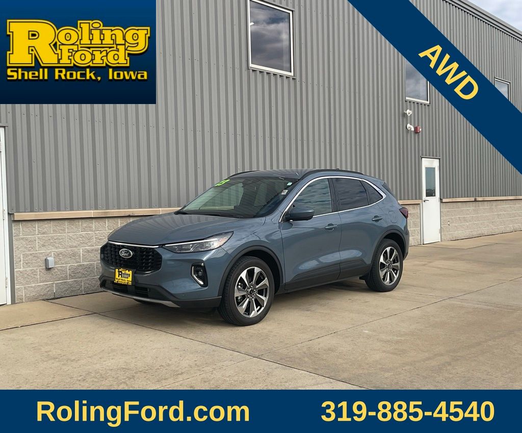 Vapor Blue 2023 Ford Escape Hybrid Platinum AWD SUV / Crossover All-Wheel Drive Continuously Variable Transmission
