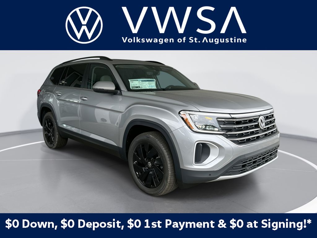 Silver Mist Metallic 2026 Volkswagen Atlas SUV / Crossover All-Wheel Drive 8-Speed Automatic
