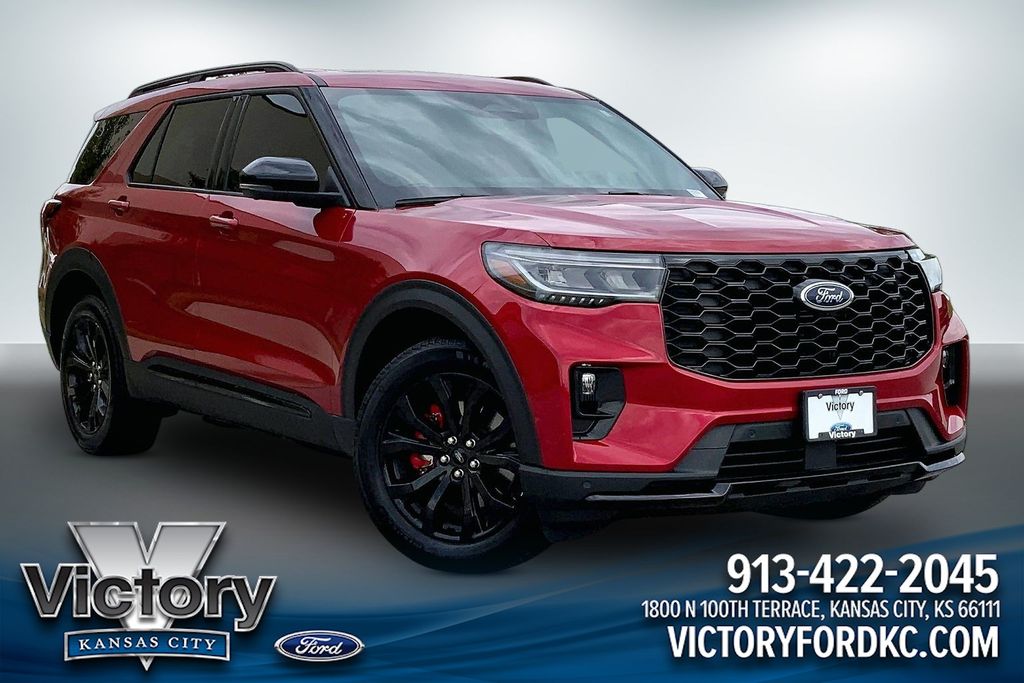 Carbonized Gray Metallic 2025 Ford Explorer SUV / Crossover All-Wheel Drive Automatic