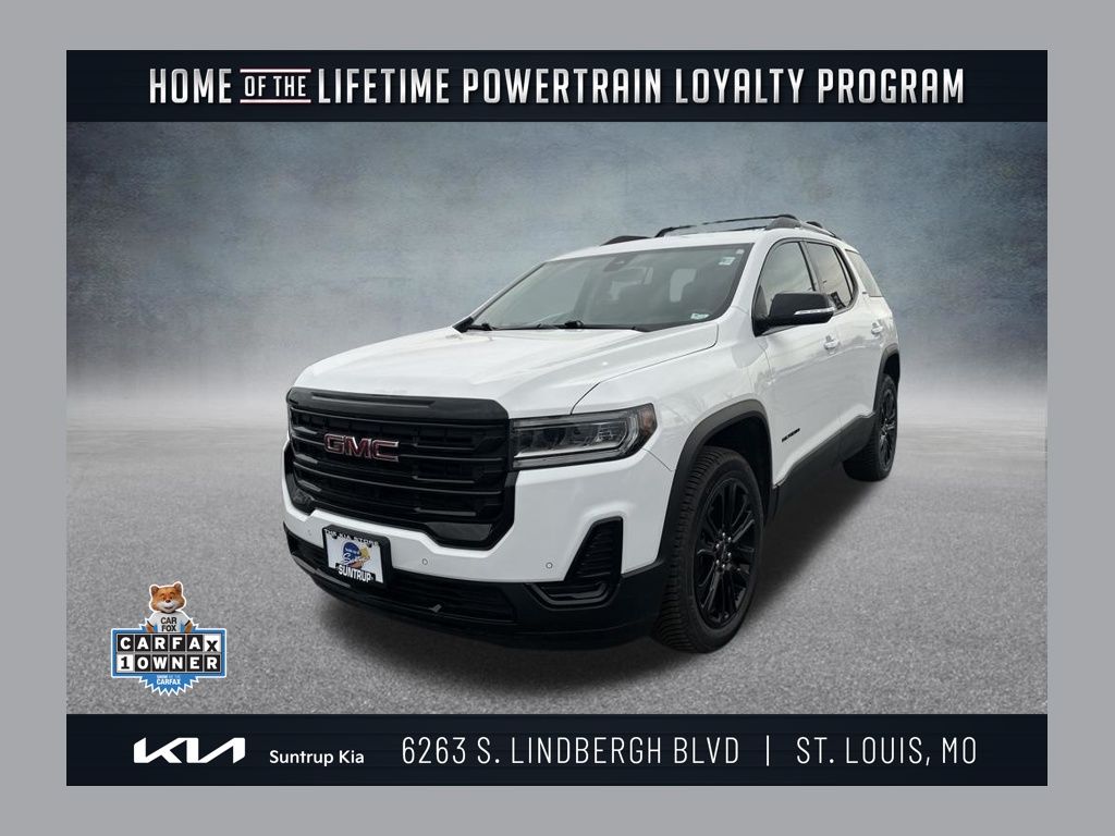 Summit White 2022 GMC Acadia SLE FWD SUV / Crossover Front-Wheel Drive 9-Speed Automatic