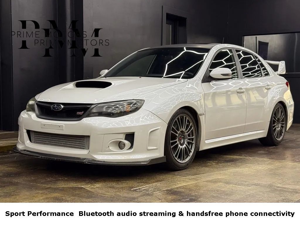 Satin White Pearl 2013 Subaru Impreza WRX STI Sedan AWD Sedan All-Wheel Drive 6-Speed Manual