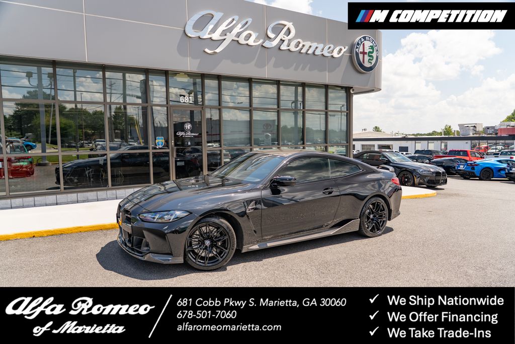 Black Sapphire Metallic 2025 BMW M4 Coupe All-Wheel Drive 8-Speed Automatic