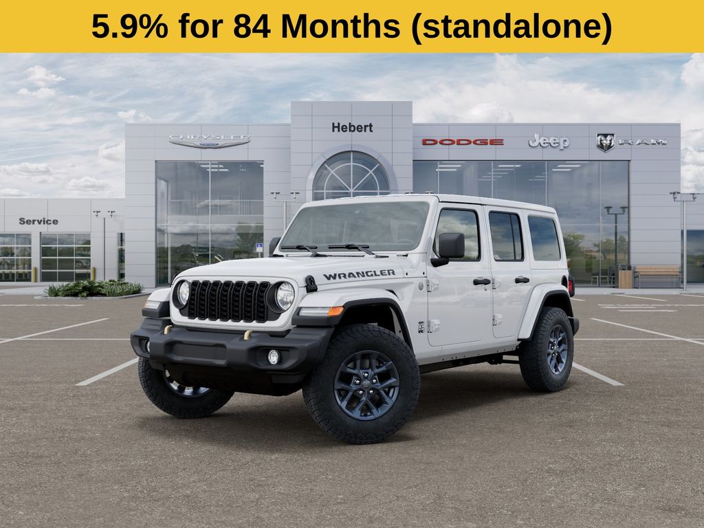 Bright White Clearcoat 2026 Jeep Wrangler SUV / Crossover Four-Wheel Drive 8-Speed Automatic